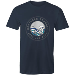 Northern Beaches Born n Bred custom logo printed on AS Colour Staple - Mens T-Shirt 