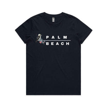 Lost Manly custom logo Palm Beach edition AS Colour Women's Maple Tee - Lost Manly Shop