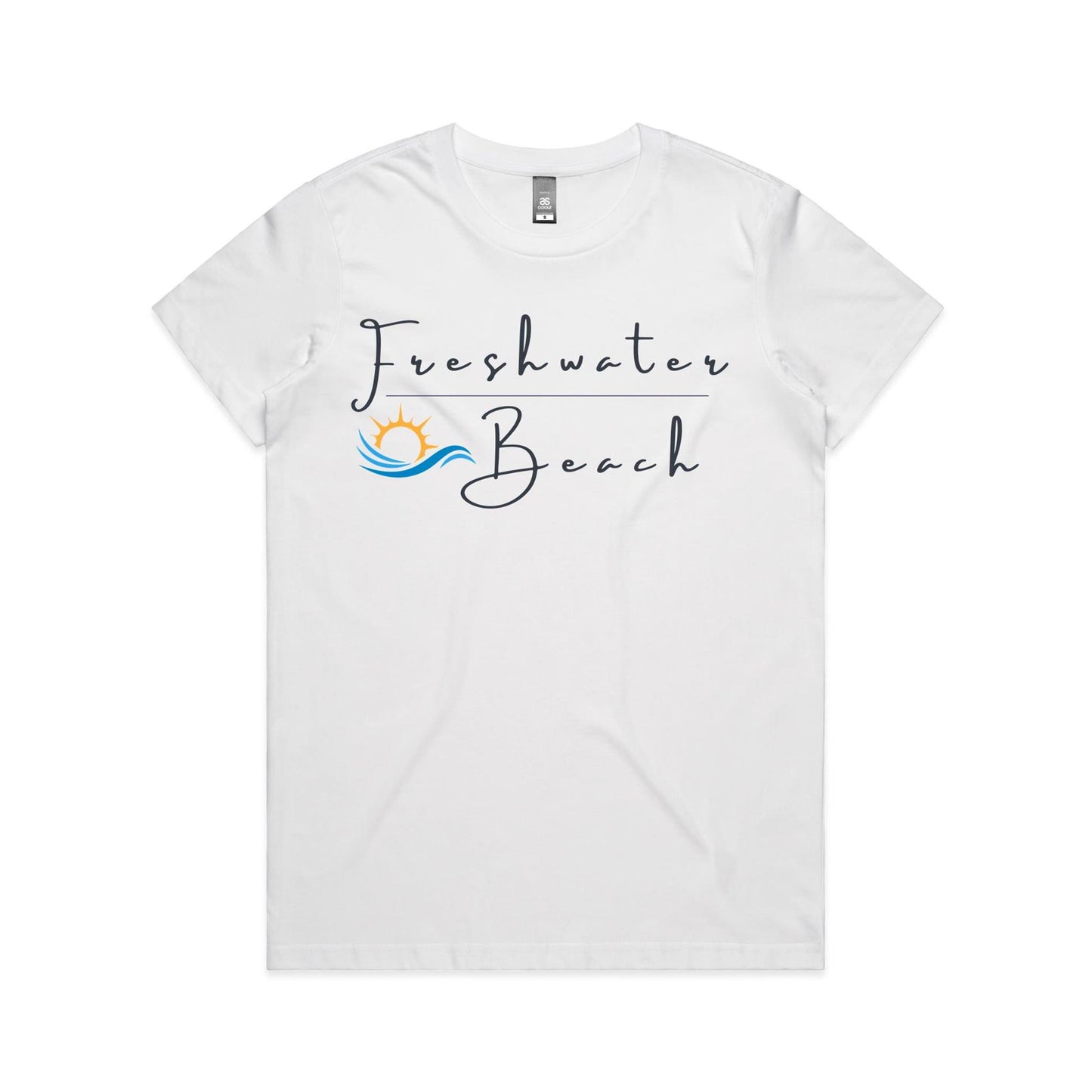 Lost Manly Custom Freshwater Beach Logo Limited Edition AS Colour Women's Maple Tee