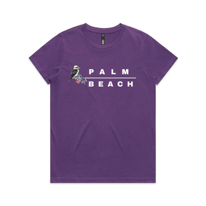 Lost Manly custom logo Palm Beach edition AS Colour Women's Maple Tee - Lost Manly Shop