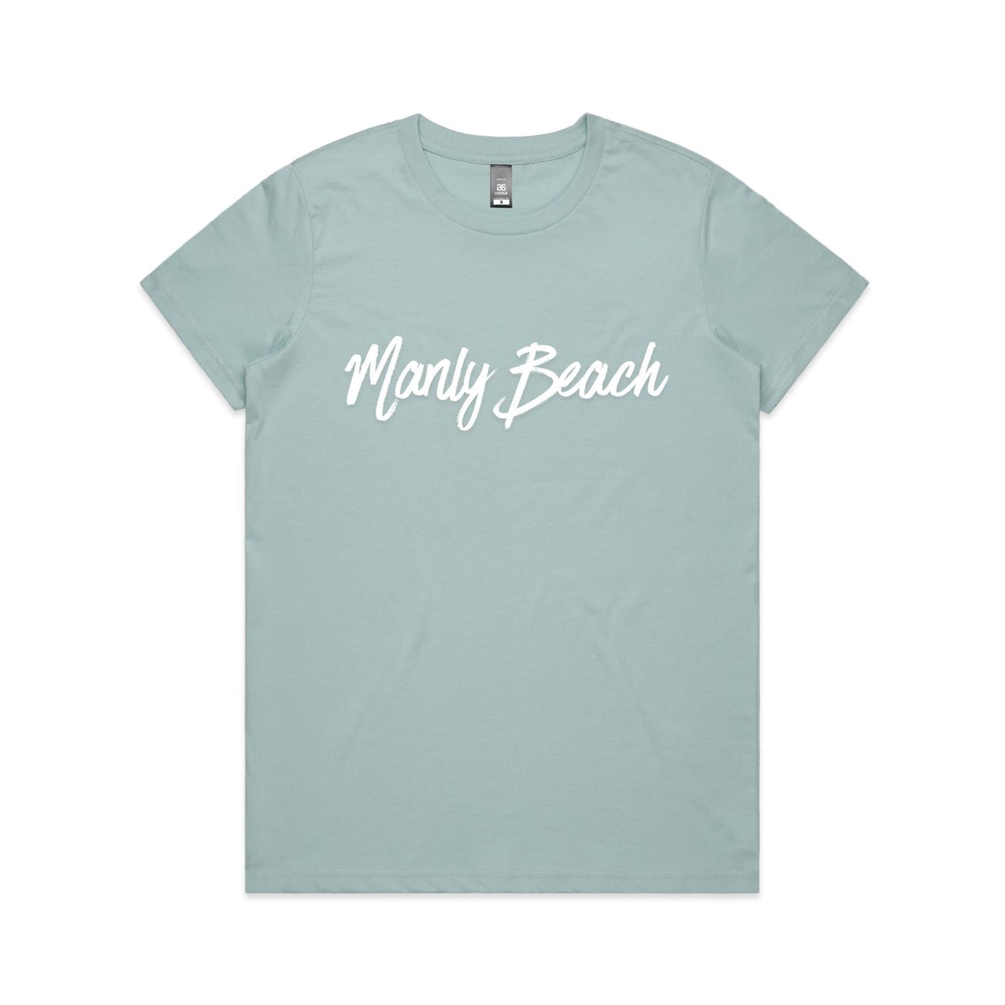 Lost Manly custom logo Manly Beach edition AS Colour Women's Maple Tee - Lost Manly Shop