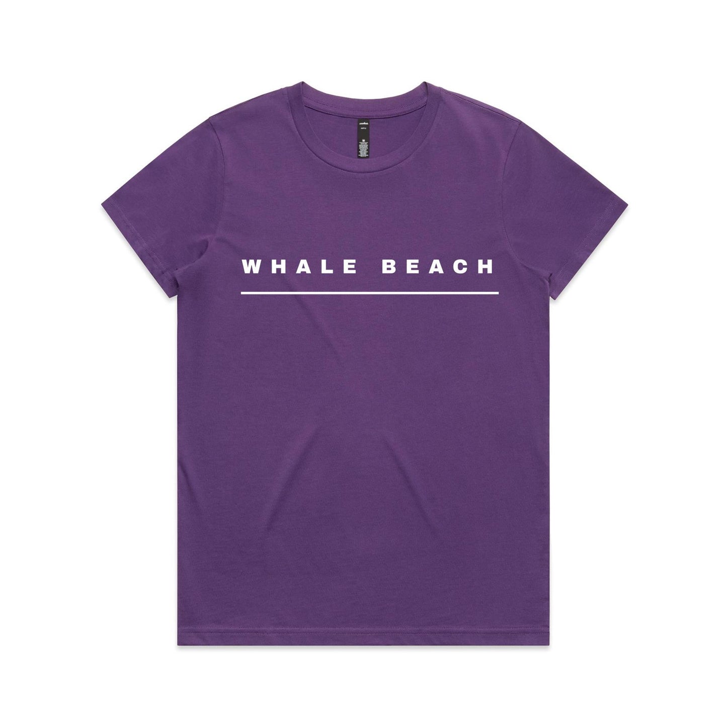 Lost Manly custom logo Whale Beach edition AS Colour Women's Maple Tee - Lost Manly Shop