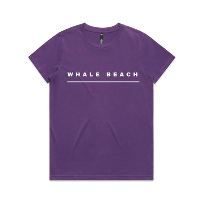 Lost Manly custom logo Whale Beach edition AS Colour Women's Maple Tee - Lost Manly Shop