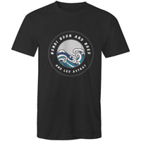 Bondi Born and Bred and Led Astray custom logo printed on AS Colour Staple - Mens T-Shirt 