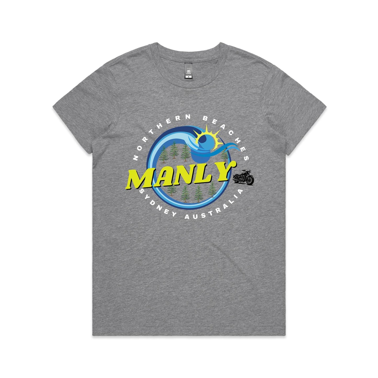 Lost Manly custom logo The Manly Barry AS Colour Women's Maple Tee - Lost Manly Shop
