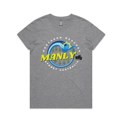 Lost Manly custom logo The Manly Barry AS Colour Women's Maple Tee - Lost Manly Shop