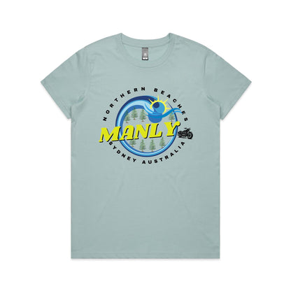 Lost Manly Custom Logo Manly Edition AS Colour Women's Maple Tee - Lost Manly Shop