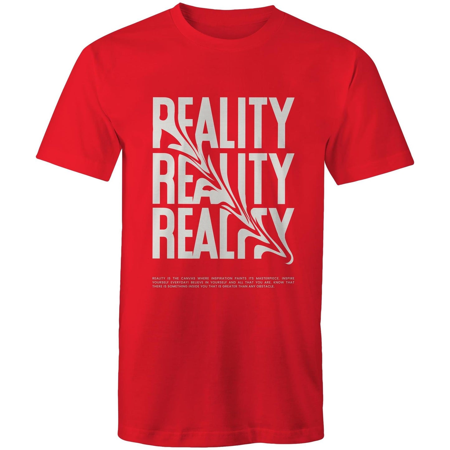 Mens T-Shirt Reality custom logo 