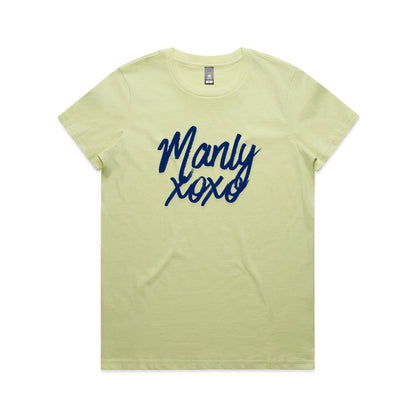 Lost Manly Custom Logo Manly xoxo Edition AS Colour Women's Maple Tee - Lost Manly Shop