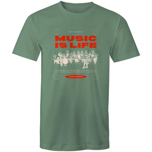Mens T-Shirt Music is Life 