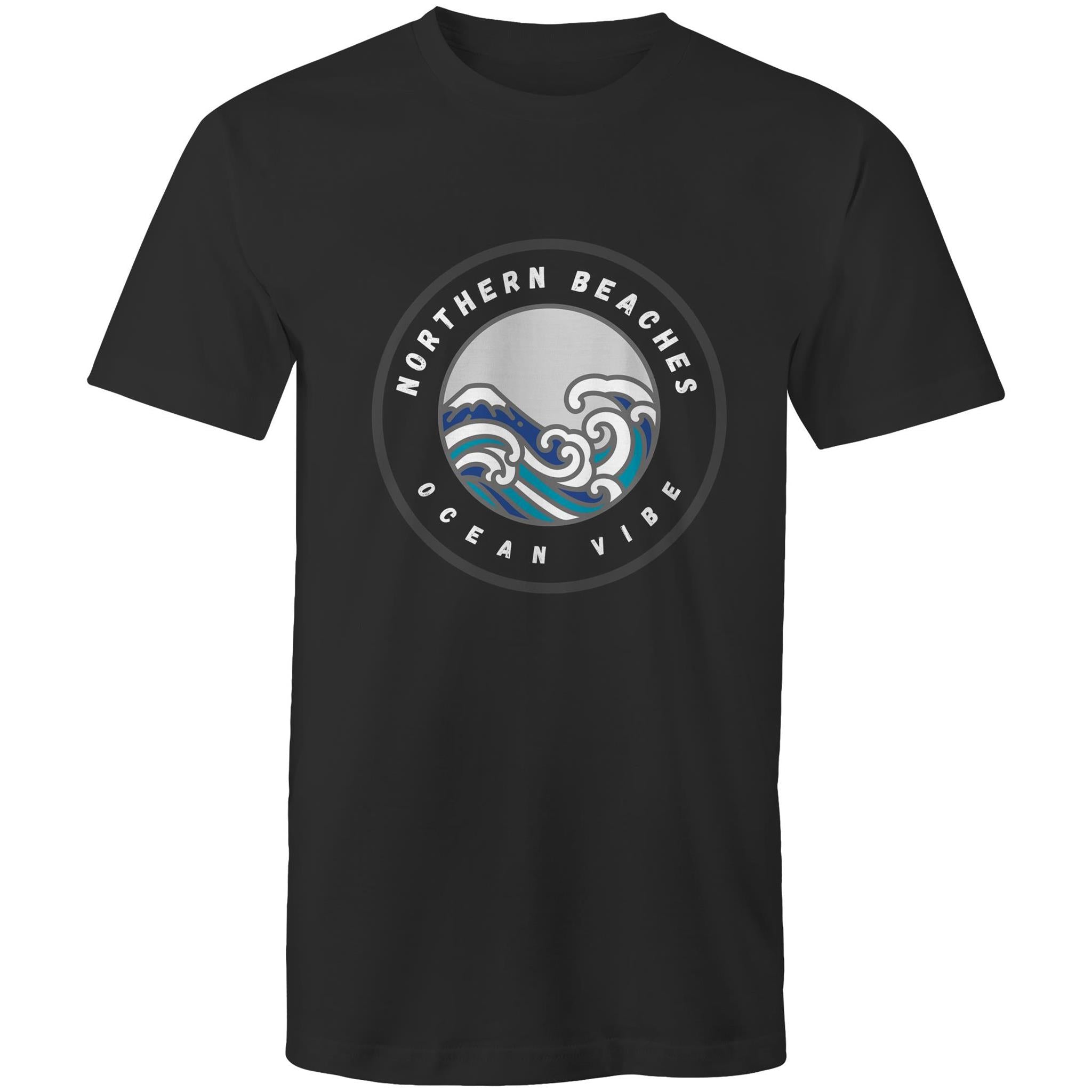 Northern Beaches Ocean Vibe custom logo printed on AS Colour Staple - Mens T-Shirt 