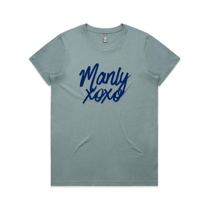 Lost Manly Custom Logo Manly xoxo Edition AS Colour Women's Maple Tee - Lost Manly Shop