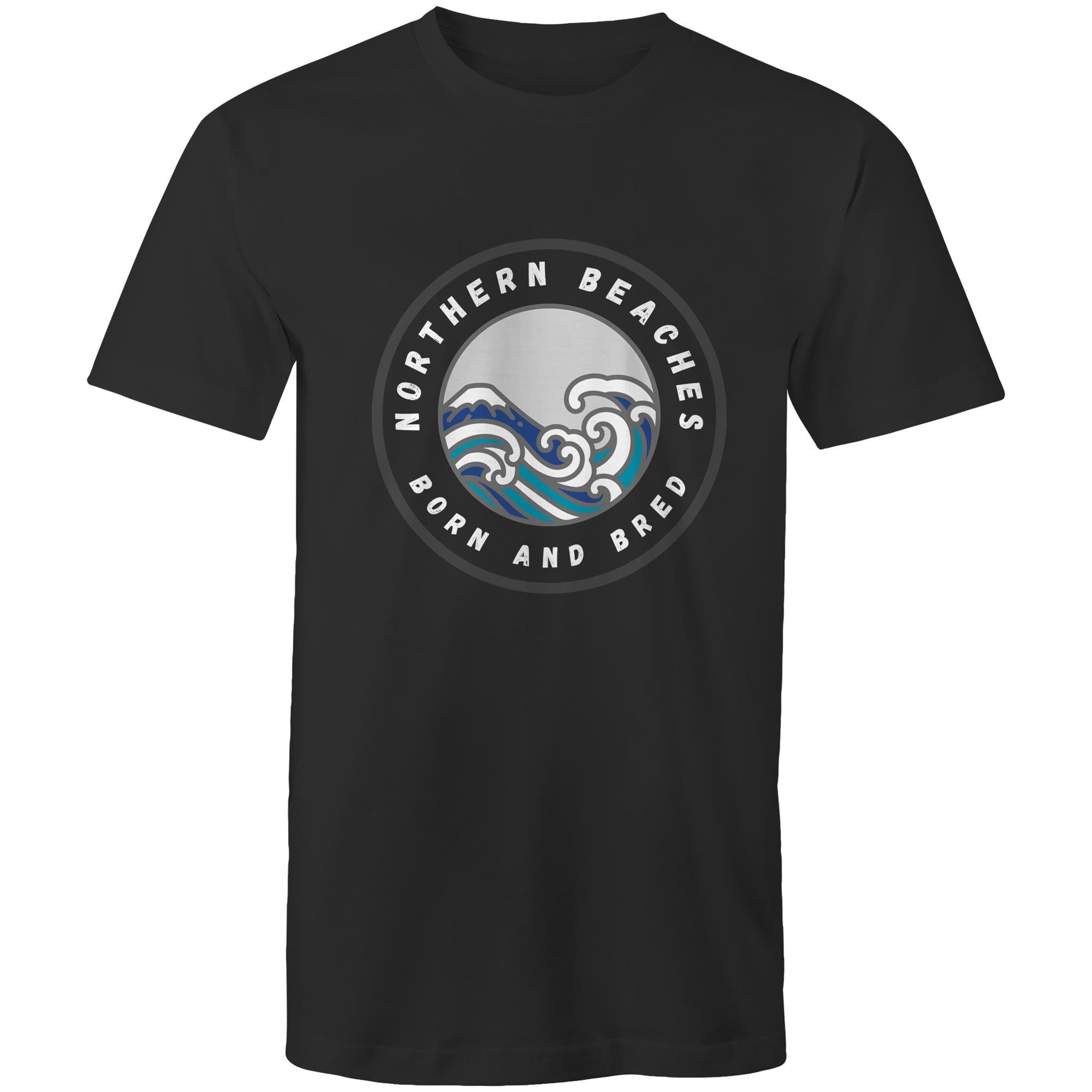 Northern Beaches Born and Bred custom logo printed on AS Colour Staple - Mens T-Shirt 
