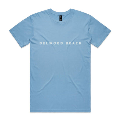 Delwood Beach custom logo Printed on AS Colour Staple Tee 