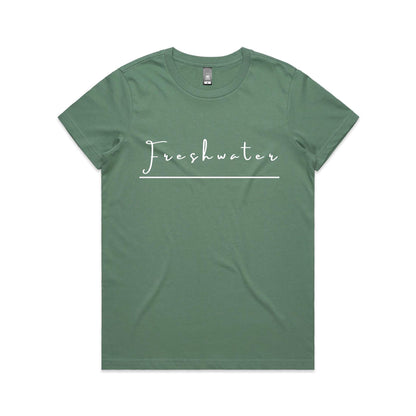 Lost Manly custom logo Freshwater edition AS Colour Women's Maple Tee - Lost Manly Shop
