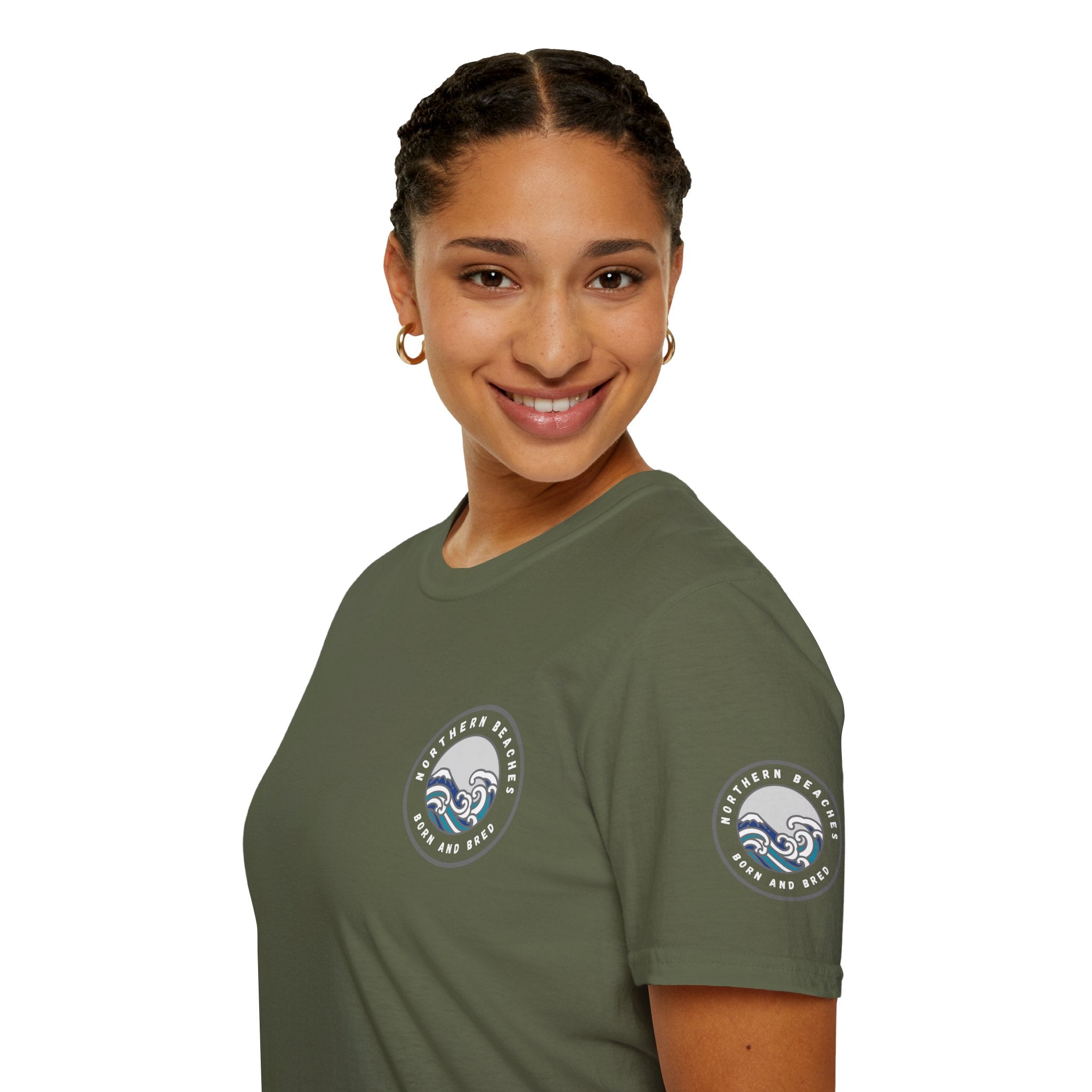 Northern Beaches Born and Bred Unisex T-Shirt Printify
