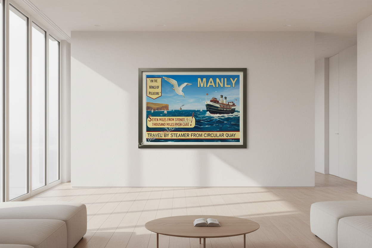 Restored Manly Vintage Poster Series - Lost Manly Shop