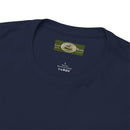 Heavy Cotton T-Shirt with free Canva custom designed logo front and back 