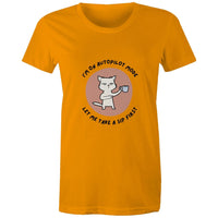 Maple Tee Need Coffee Logo Print 