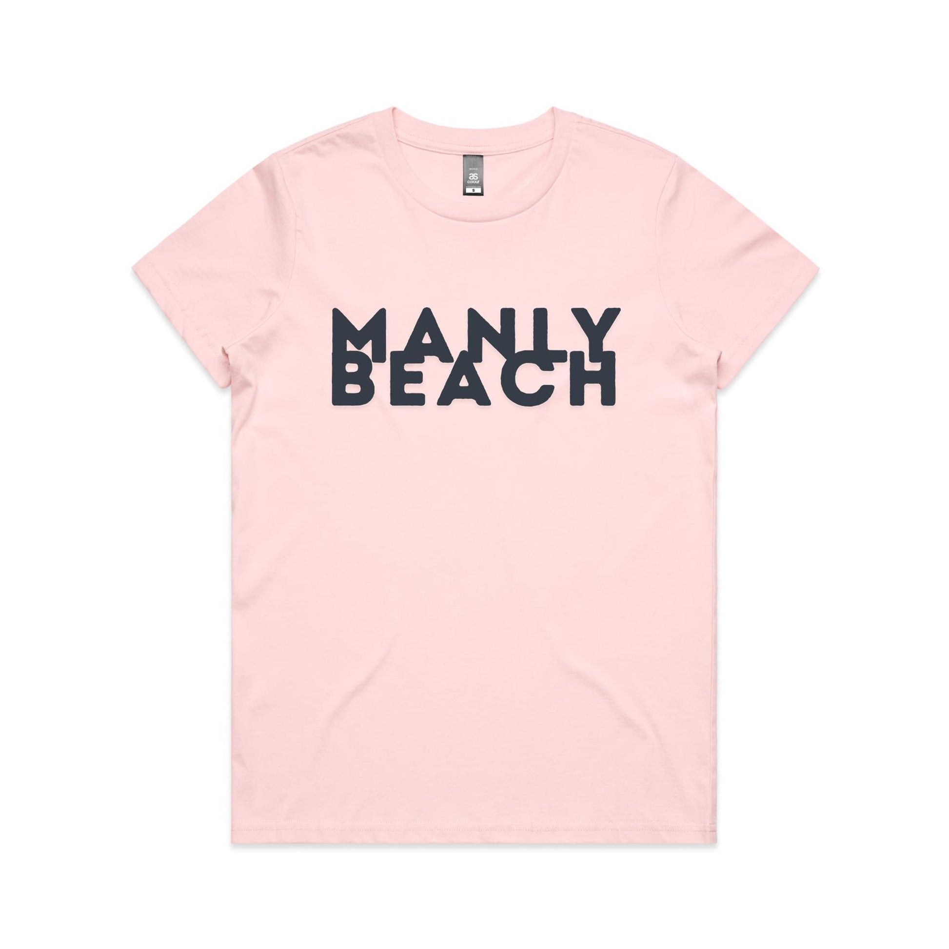 Lost Manly custom logo Manly Beach edition AS Colour Women's Maple Tee - Lost Manly Shop