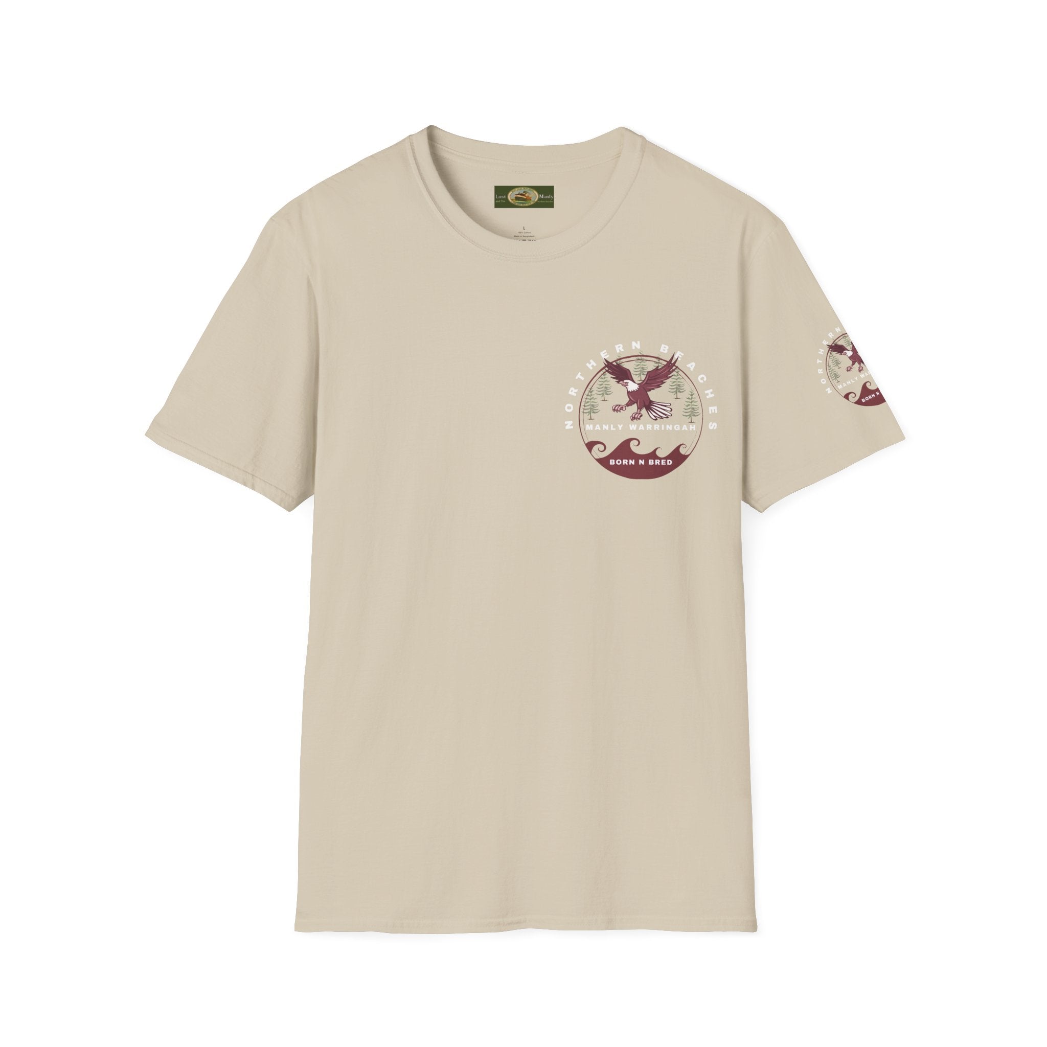 Manly Warringah Born and Bred Unisex T-Shirt Printify