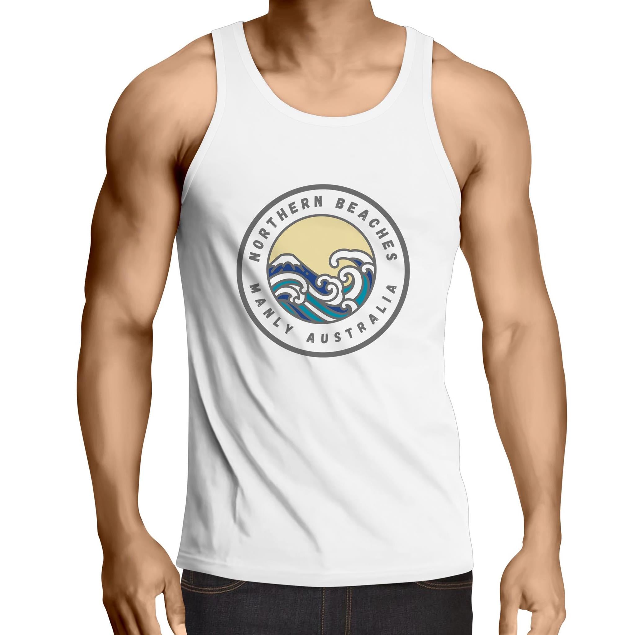 Manly Northern Beaches Sydney Australia custom logo Singlet