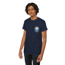 Heavy Cotton T-Shirt with free Canva custom designed logo front and back 