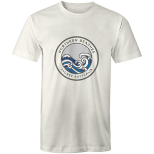Northern Beaches East Coast Australia logo on Adult Quality Cotton T-Shirt Ogo Merch