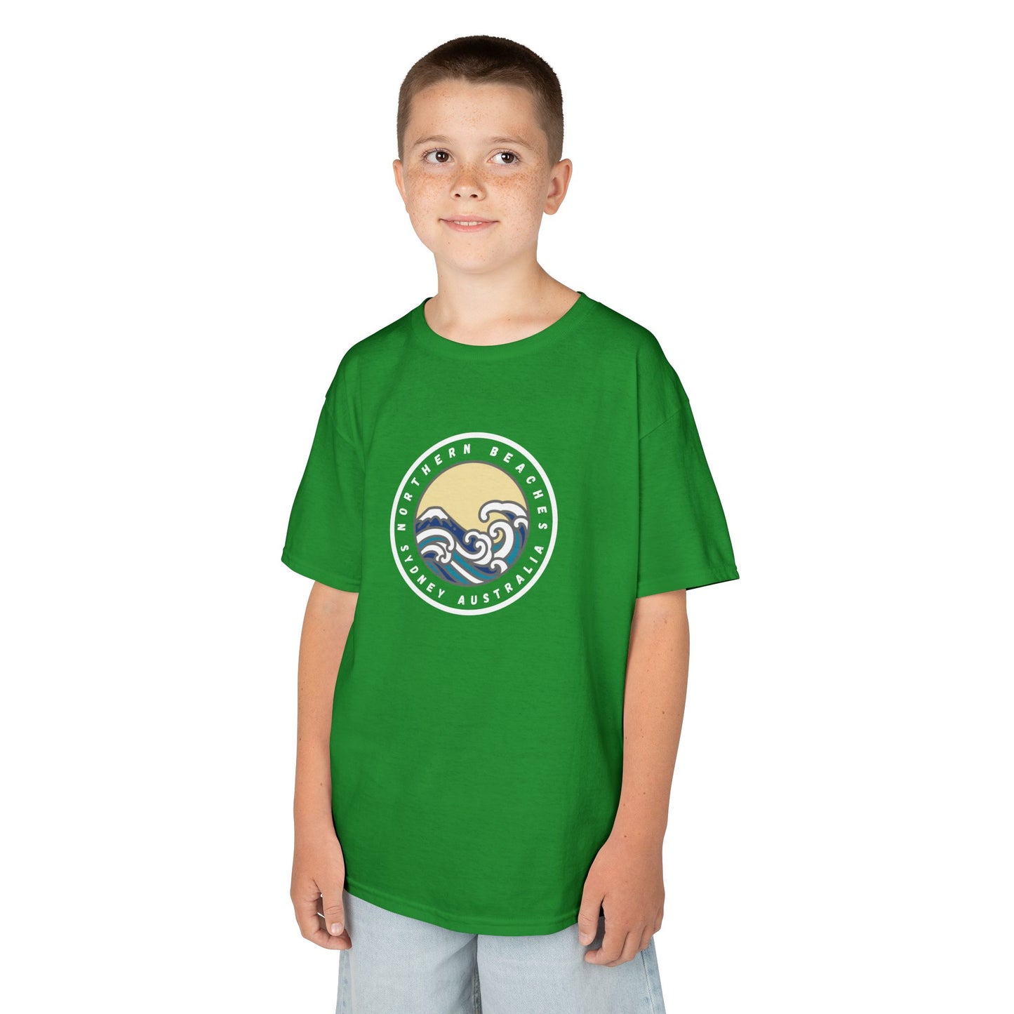 Ocean Wave Kids Cotton Tee – Northern Beaches logo
