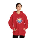 Hoodie with free Canva custom design logo front back Bondi bnb/Bilgola 