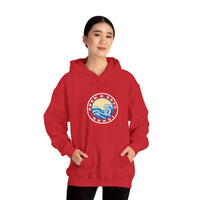 Hoodie with free Canva custom design logo front back Bondi bnb/Bilgola 