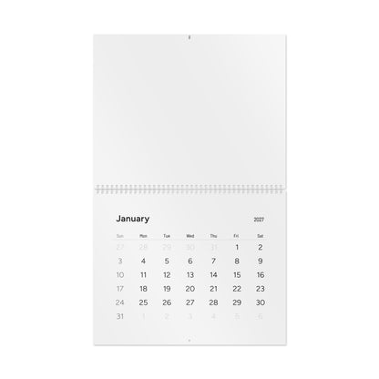 TESTING 2027 Minimal Wall Calendar — Clean Monthly Grid Planner