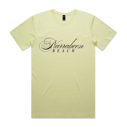 AS Colour Staple Tee Narrabeen Beach custom logo black font 