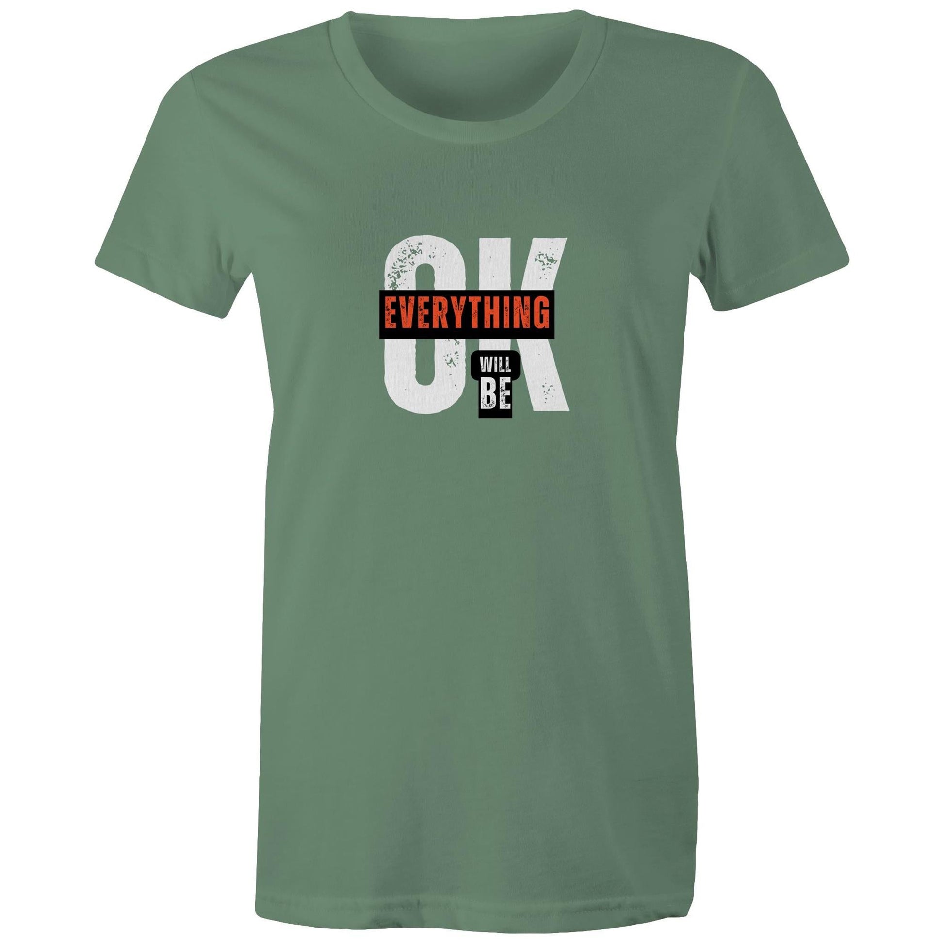 Women's Maple Tee Everything will be OK 