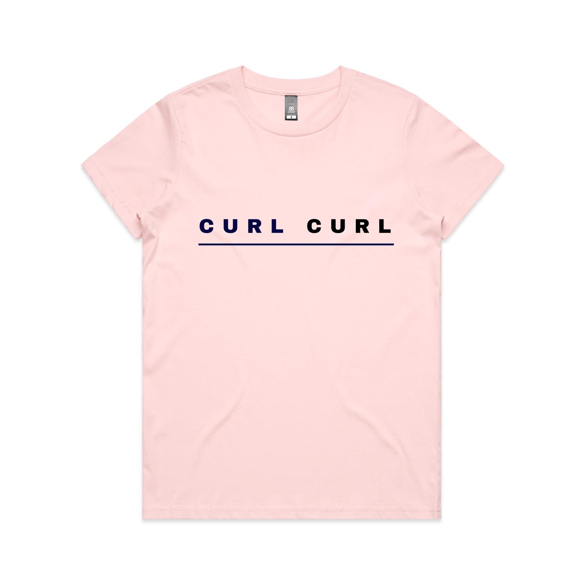 Lost Manly custom logo Curl Curl edition AS Colour Women's Maple Tee - Lost Manly Shop