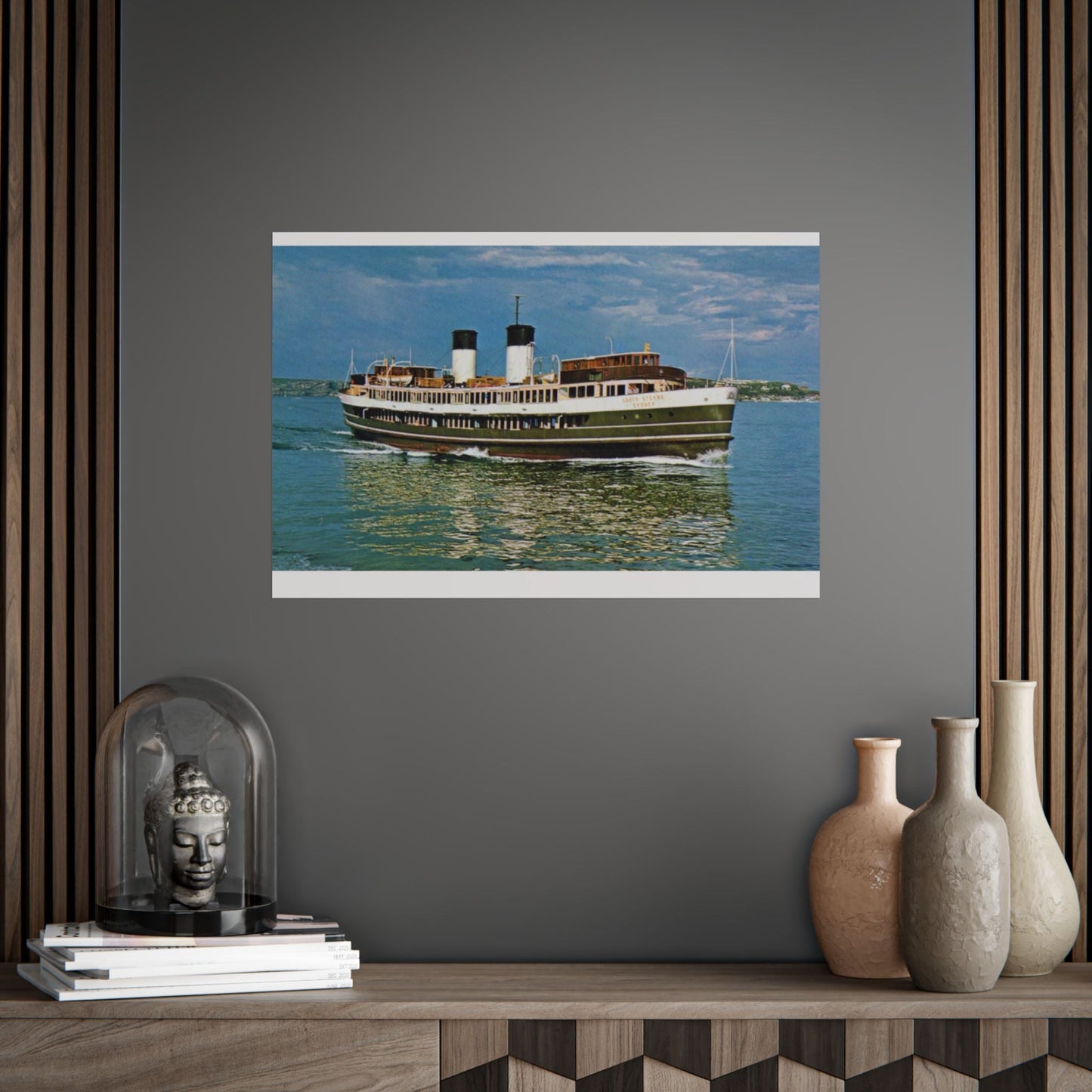 South Steyne Colour Poster - Nautical Wall Art, Coastal Decor, Beach House Print, Gift for Sailors, Age Spots Included 