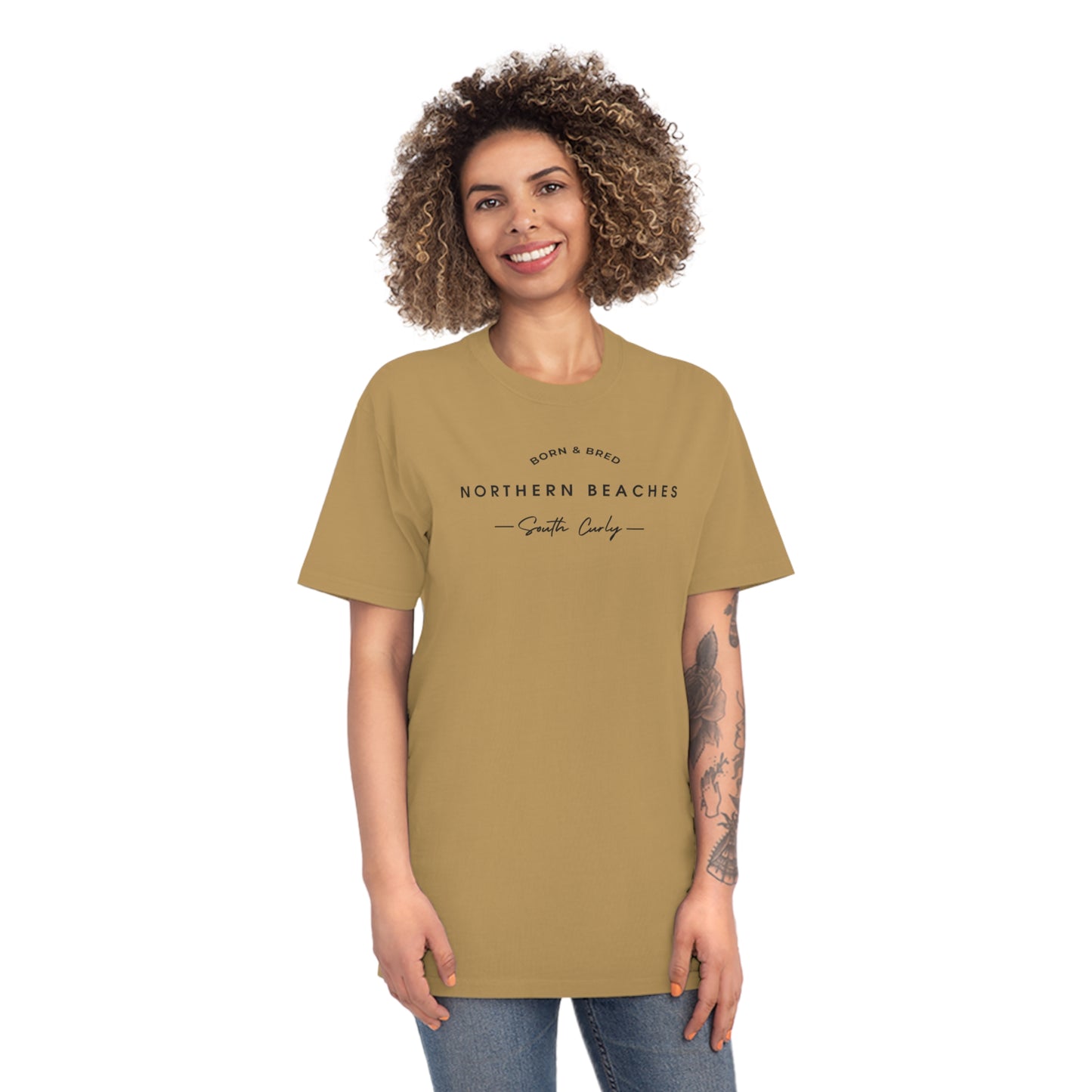 Northern Beaches Sth Curly bnb AS Colour 100% Cotton Unisex Faded Shirt