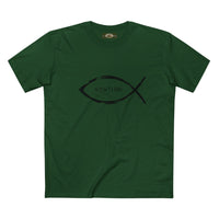 Christian Fish Acronym Adult Tee Printify
