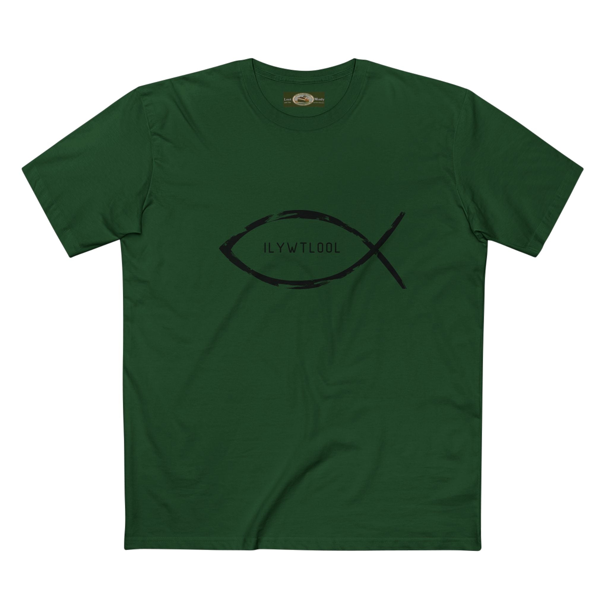 Christian Fish Acronym Adult Tee Printify