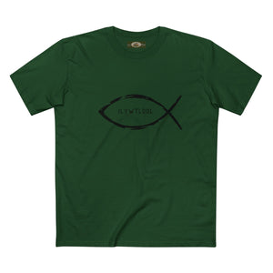 Christian Fish Acronym Adult Tee Printify