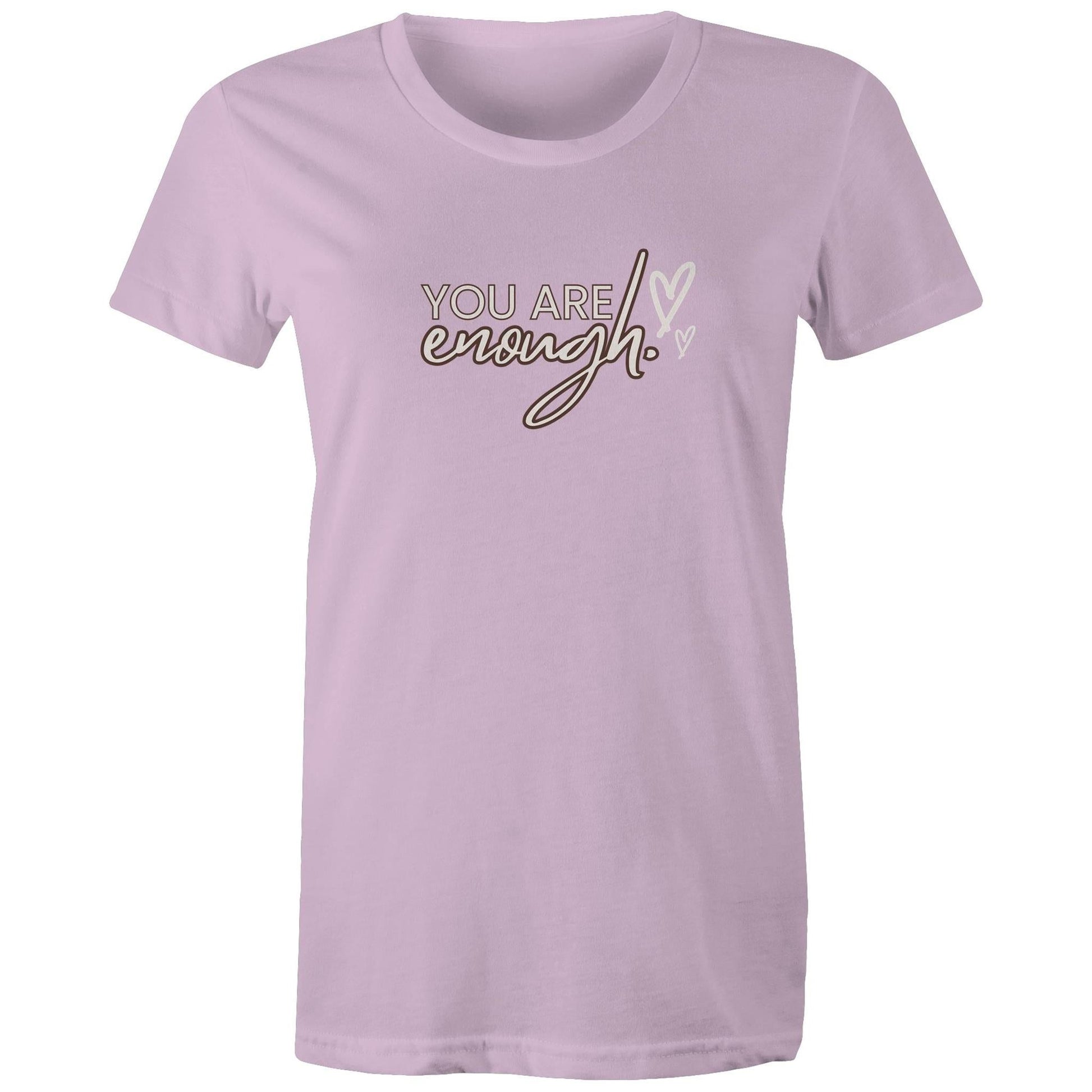 Women's Maple Tee You are Enough Print 