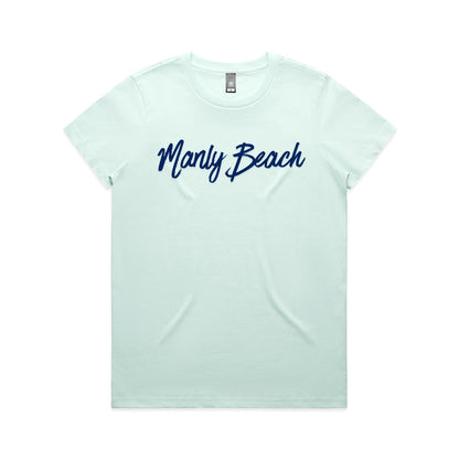 Lost Manly Custom Manly Beach Logo Edition AS Colour Women's Maple Tee - Lost Manly Shop