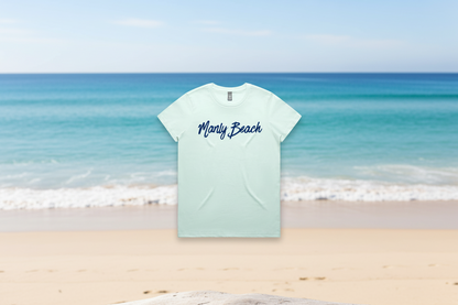 Lost Manly Custom Manly Beach Logo Edition AS Colour Women's Maple Tee - Lost Manly Shop