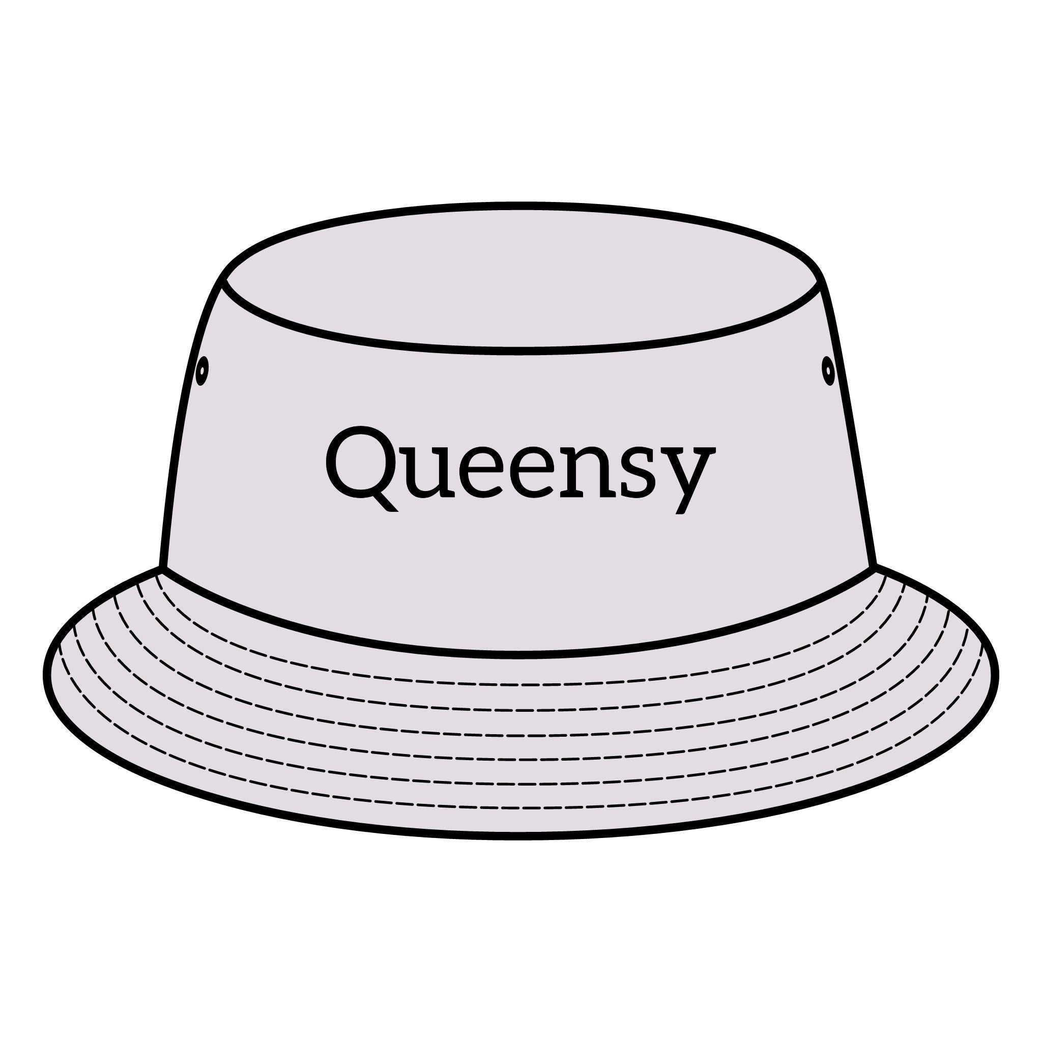 Queensy Bucket Hat with Custom Printed Logo Printify