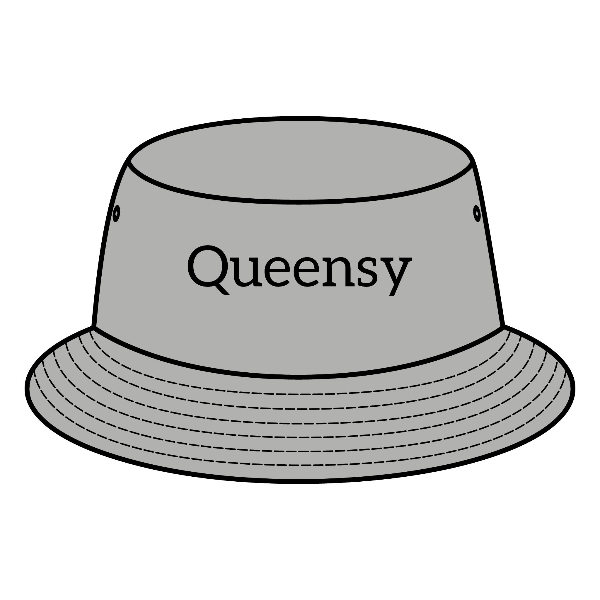 Queensy Bucket Hat with Custom Printed Logo Printify