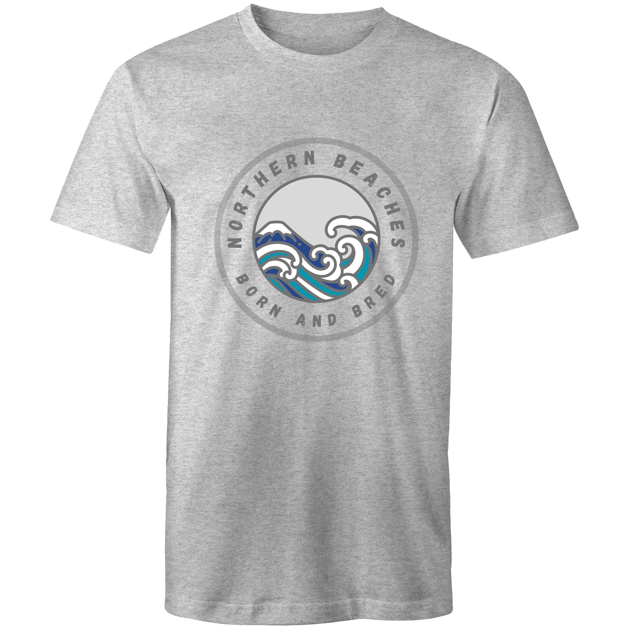 Northern Beaches Born n Bred custom logo printed on AS Colour Staple - Mens T-Shirt 
