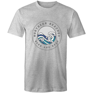 Northern Beaches Born n Bred custom logo printed on AS Colour Staple - Mens T-Shirt 