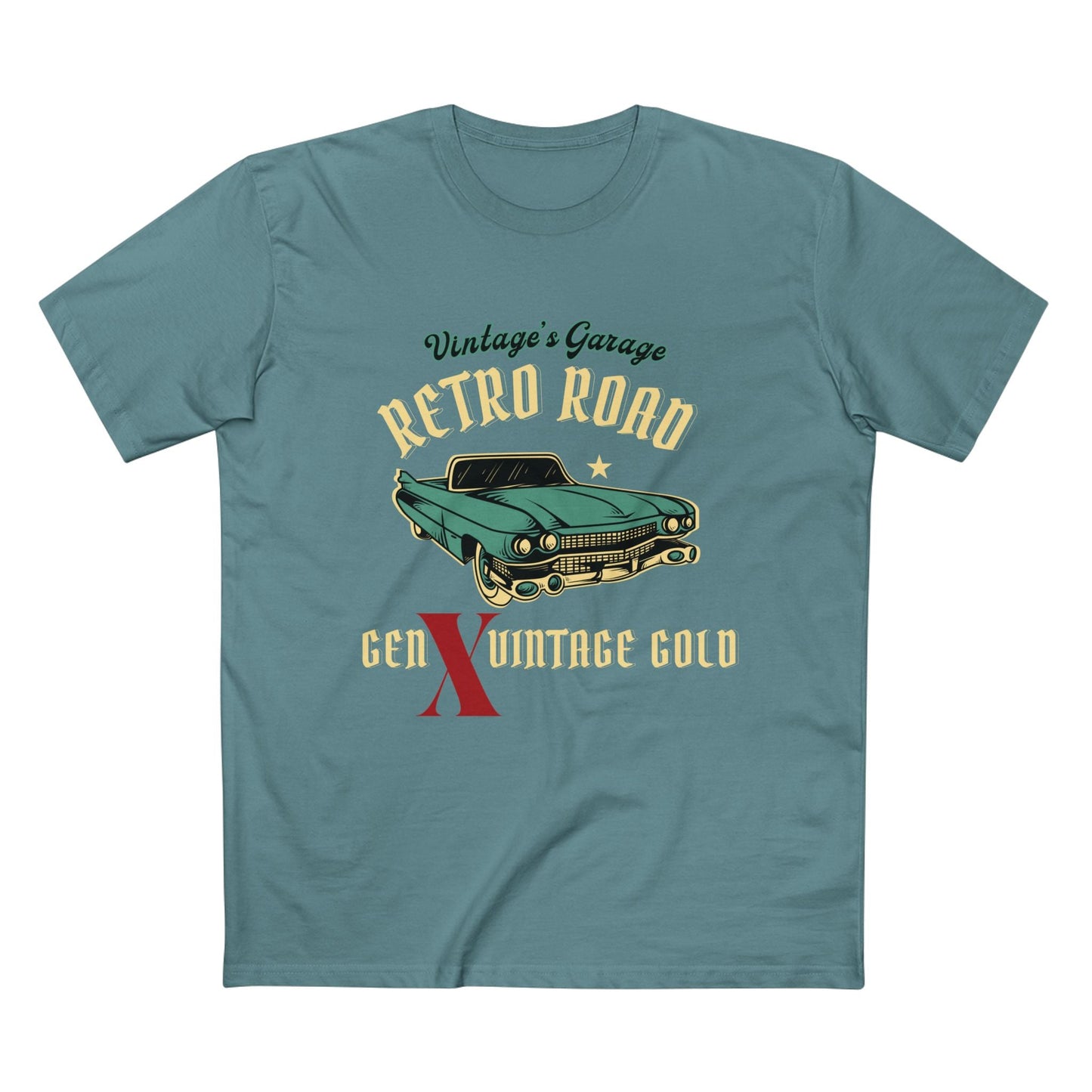 Gen X Vintage Gold Graphic Tee - Nostalgic Gen X T-Shirt, Vintage Style Tee, Gift for Generation X, Casual Wear, Retro Shirt 