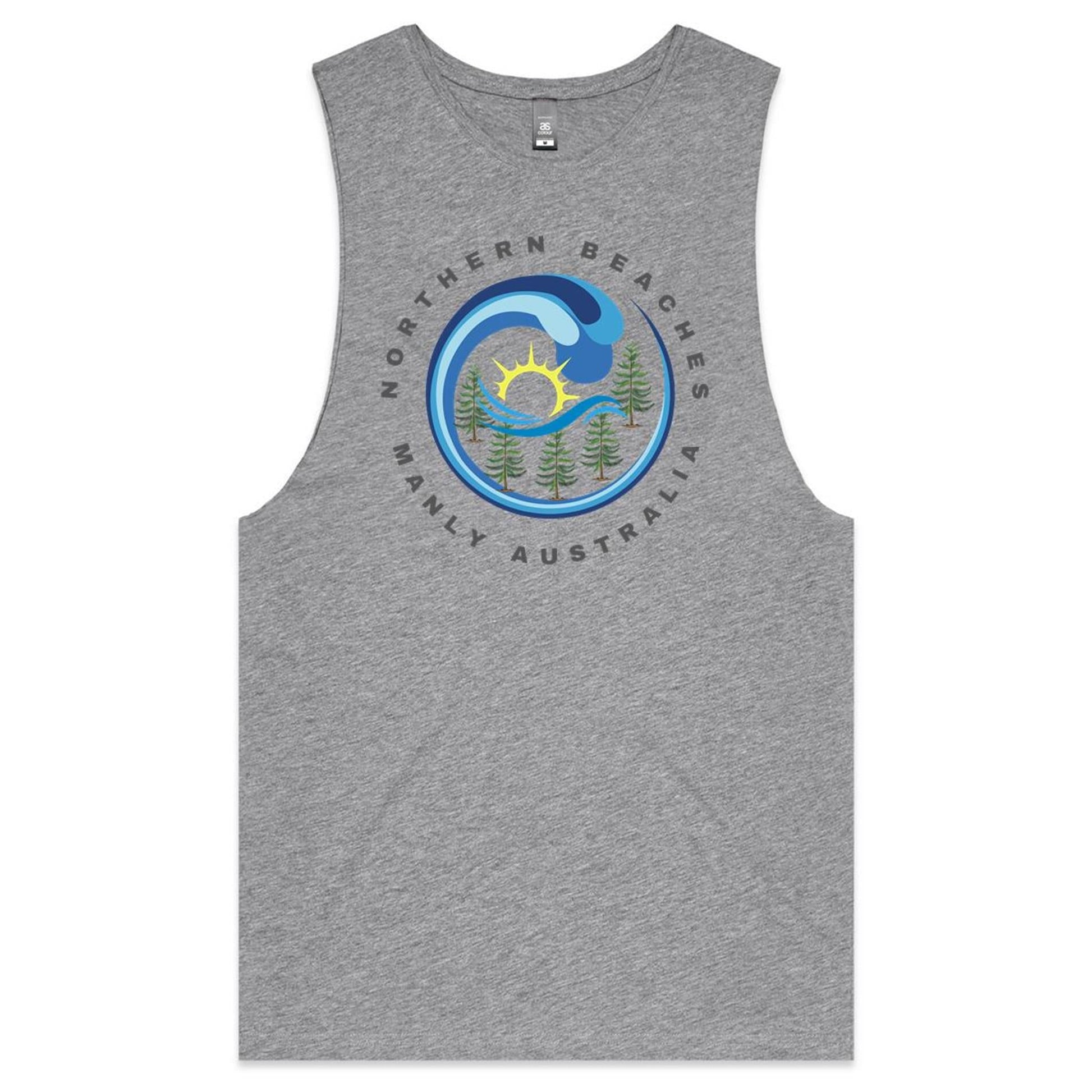 Northern Beaches Manly Australia custom logo AS Colour Barnard - Mens Tank 
