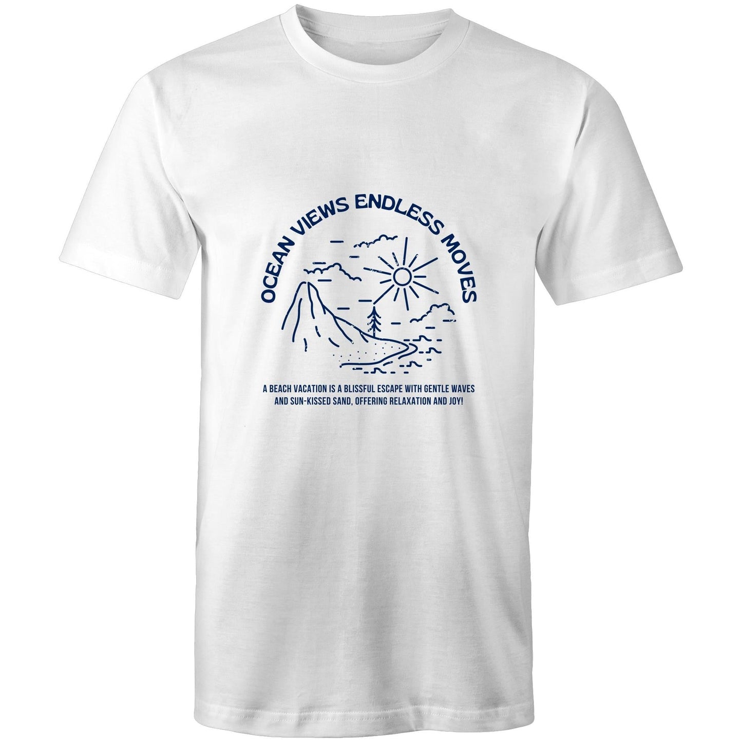 Mens T-Shirt Ocean Views Endless Moves 